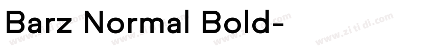 Barz Normal Bold字体转换
